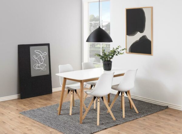 Blagovaonski stol Nagano, dimenzije 150 x 80 x 75.5 cm, više boja - Bijela