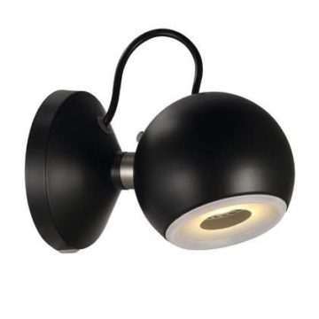 Globe zidna svjetiljka, crna