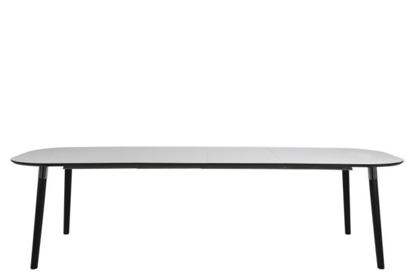 Blagovaonski stol Pippolo, dimenzije 220 x 100 x 775 cm, bijela boja, dva/četiri produžetka