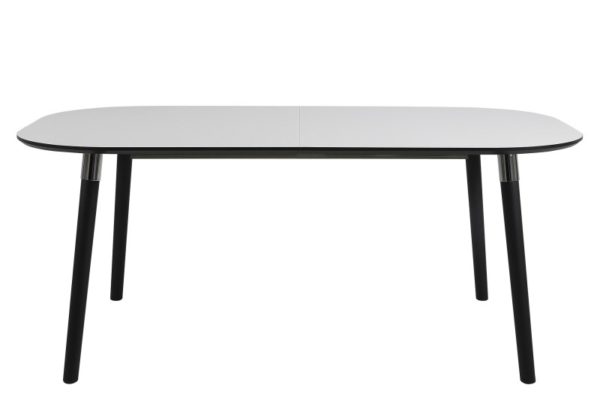 Blagovaonski stol Pippolo, dimenzije 220 x 100 x 775 cm, bijela boja, dva/četiri produžetka