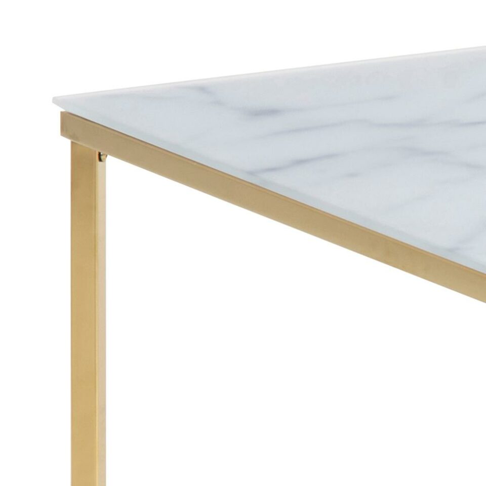 Stakleni stolić za dnevni boravak Alisma, dimenzije 80 x 80 x 45 cm, VIŠE BOJA