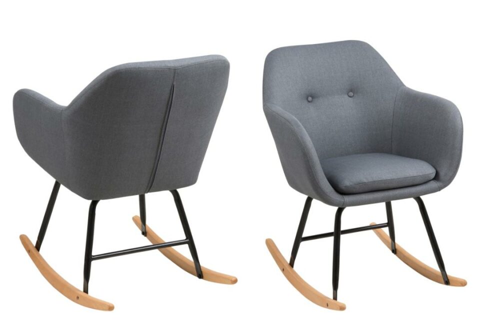 Relax fotelja Emilia, dimenzije 57 x 68.5 x 81 cm, VIŠE BOJA - Tamno siva