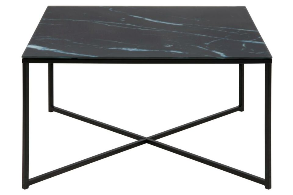 Stakleni stolić za dnevni boravak Alisma, dimenzije 80 x 80 x 45 cm, VIŠE BOJA