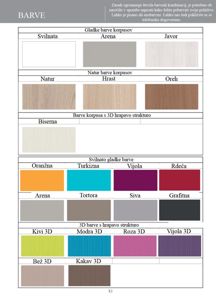 Paleta boja za sobe Compactos