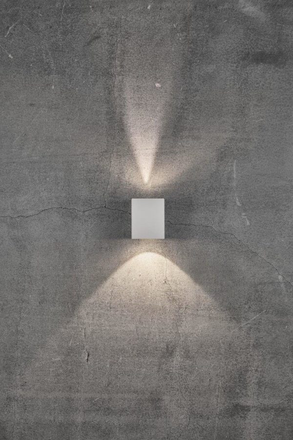 Canto Kubi zidna svjetiljka, dimenzije 10.6 x 8.8 cm, BIJELA