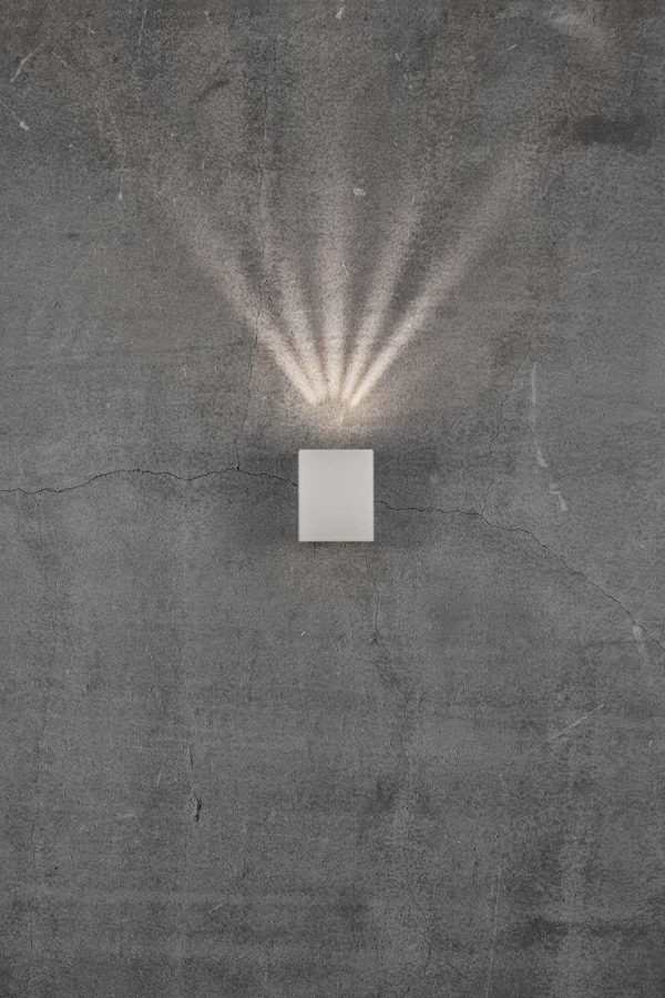 Canto Kubi zidna svjetiljka, dimenzije 10.6 x 8.8 cm, BIJELA