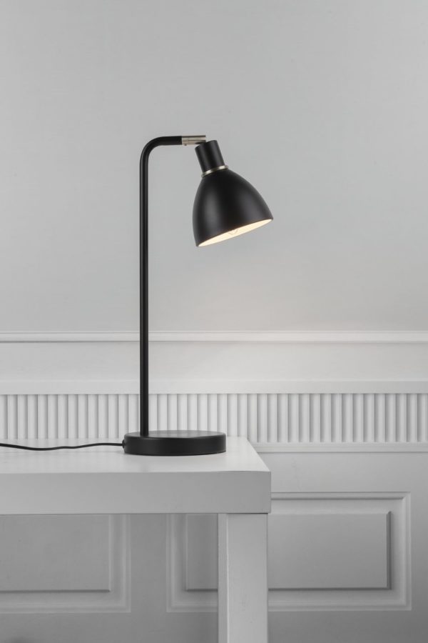 Ray stolna svjetiljka, promjer 12 cm, CRNA