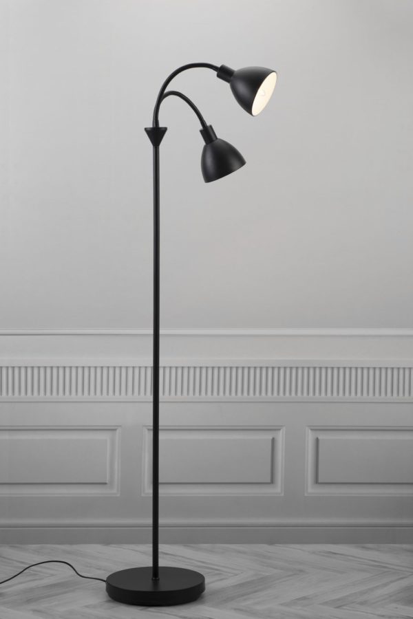 Ray podna svjetiljka, visina 159 cm, CRNA