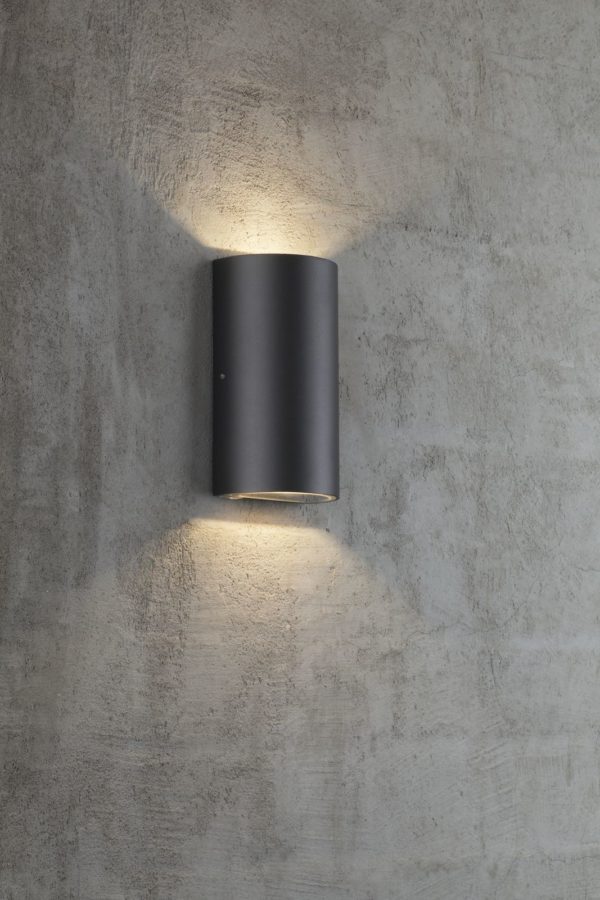 Rold zidna svjetiljka, dimenzije 16 cm x 9 cm, CRNA