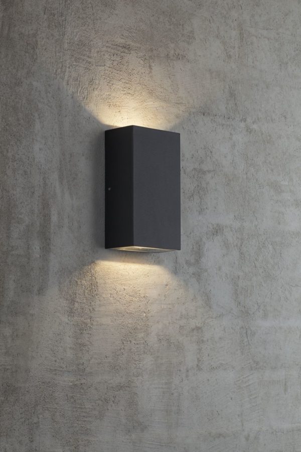 Rold zidna svjetiljka 2, dimenzije 16 cm x 9 cm, CRNA