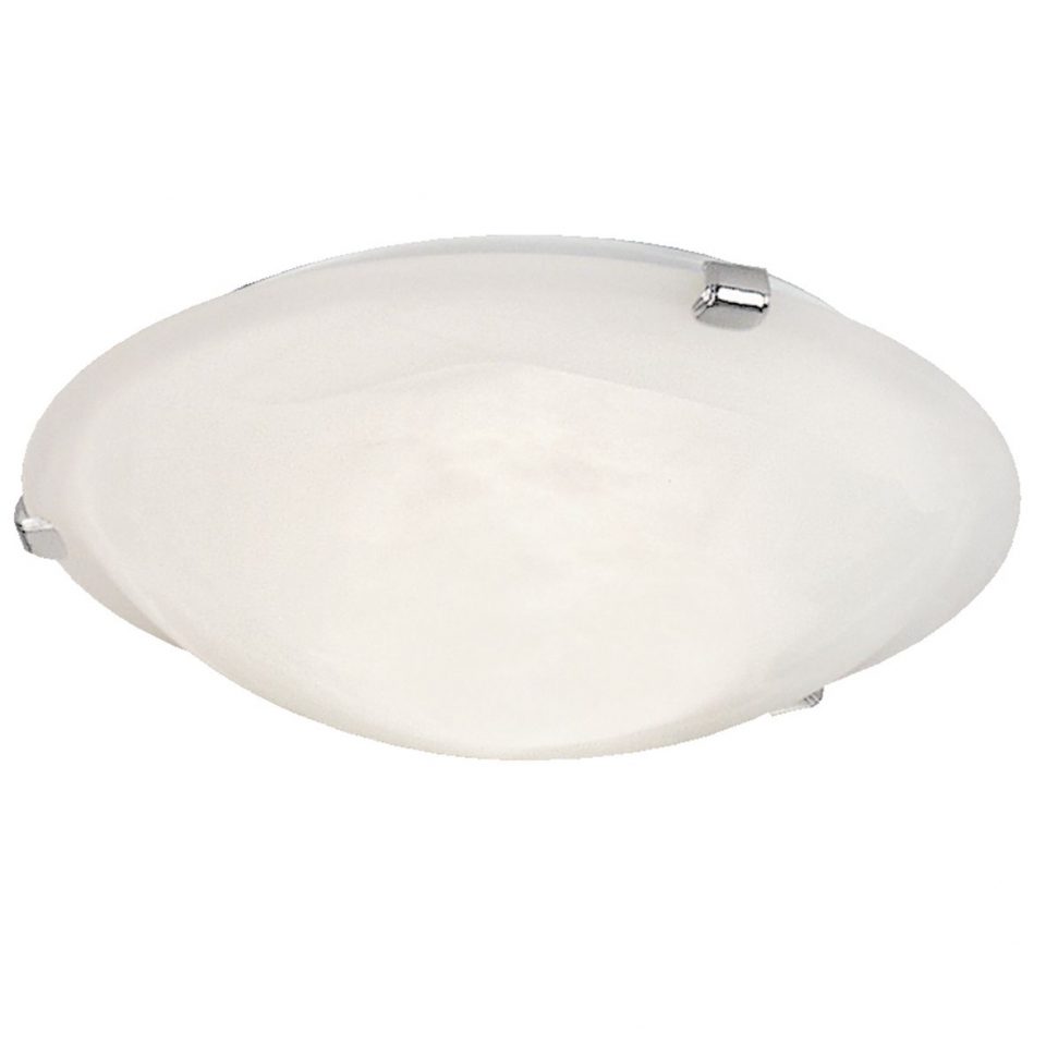 Petri stropno svetilo, premer 30 cm, KROM