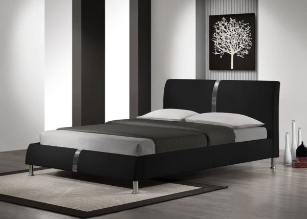 Krevet Dakota, 172 x 220 x 94 cm, crne boje