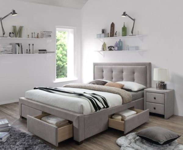 Krevet MODENA 2, 164 x 220 x 106 cm, boja: bijela