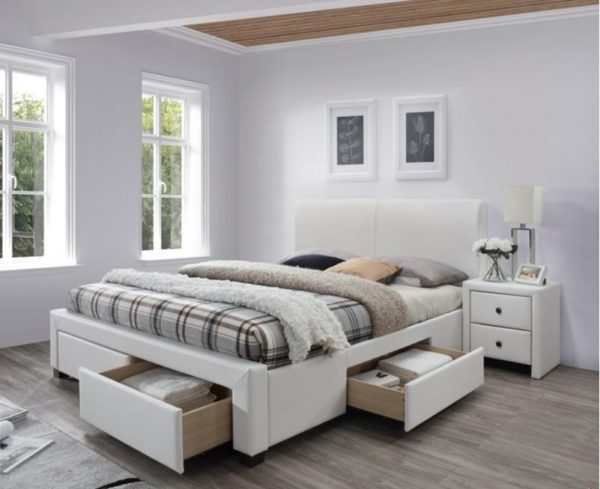 Krevet MODENA 2, 164 x 220 x 106 cm, boja: bijela