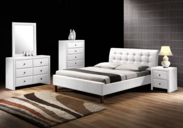 Krevet SAMARA, 164 x 216 x 96 cm, boja: bijela ili crna