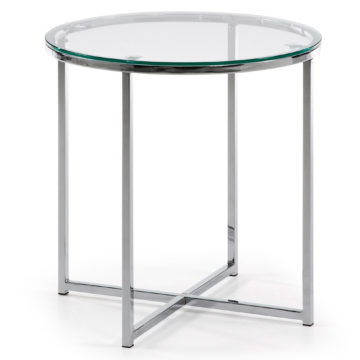 Klubska mizica Vivid, steklo, 49,5x50x49,5 cm