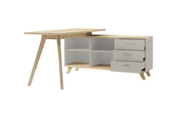 Pisarniška miza s predali Oslo 144x75x145cm