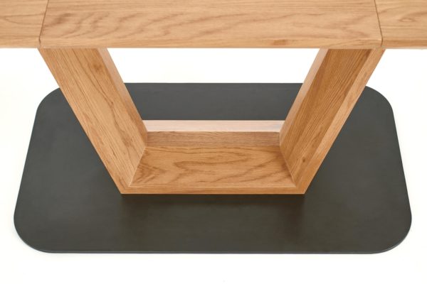 Blagovaonski stol Blacky, raztegljiv, nijansa hrasta