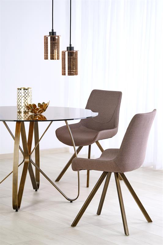 Jedilniški stol K290, kovina, tkanina