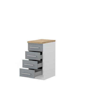 Kuhinjska donji ormarić Highline R-40-4MBOX/3 četiri metal box ladice  , VEČ BARV