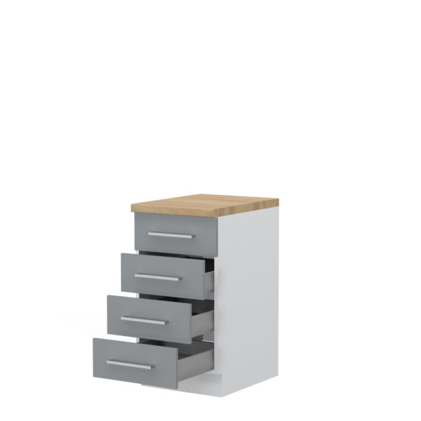 Kuhinjska spodnja omarica Highline R-45-4MBOX/3 štiri metal box predali  , VEČ BARV