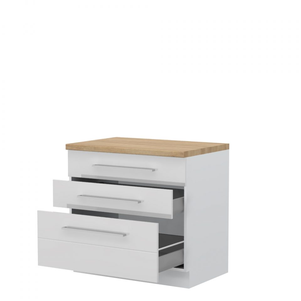 Kuhinjski predalnik Highline R-90-3MBOX/3 trije metal box predali  , VEČ BARV