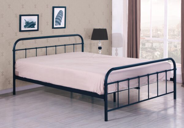 Krevet LINDA, 94 x 209 x 93 cm ili 124 x 209 x 93 cm, boja: crna - 120 x 200 cm
