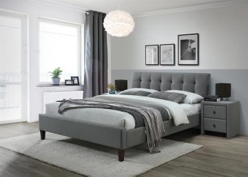 Krevet SAMARA 2, 163 x 215 x 93 cm, boja: siva