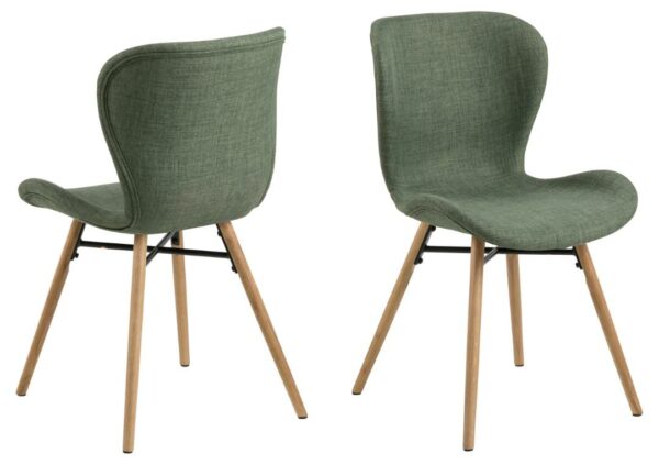 Blagovaonska stolica Batilda, tekstil Rio, više boja - Tamno zelena