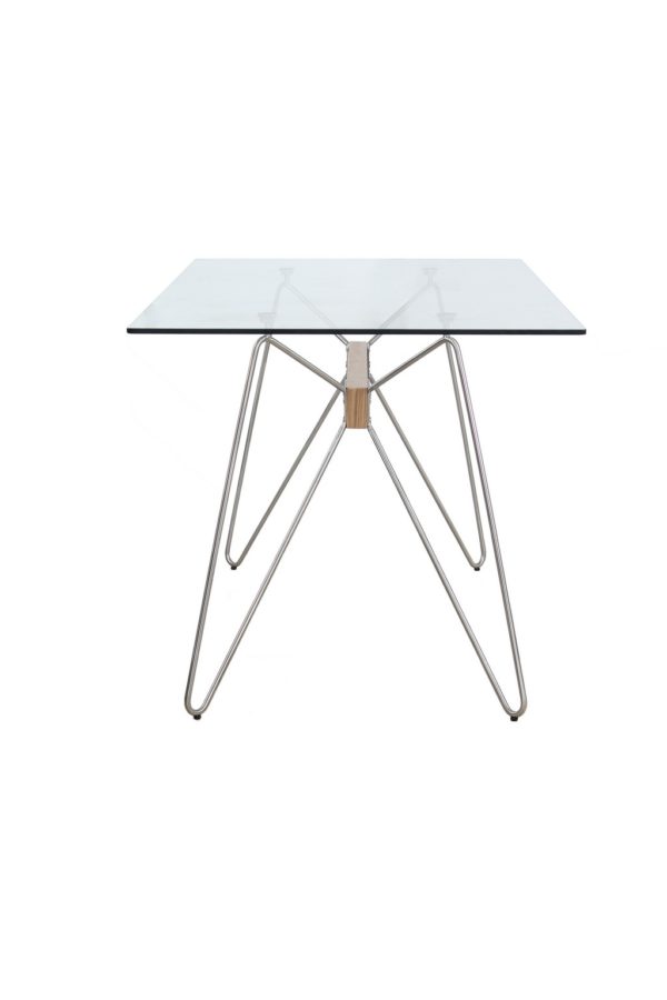 Pravokutni blagovaonski stol Nicole, dvije boje postolja