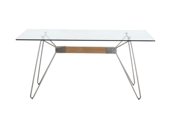 Pravokutni blagovaonski stol Nicole, dvije boje postolja