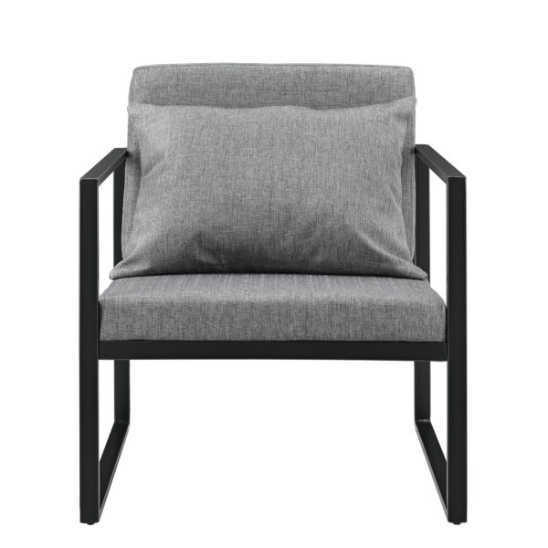 Fotelj v setu dveh kosov 10193 v temno sivi barvi
