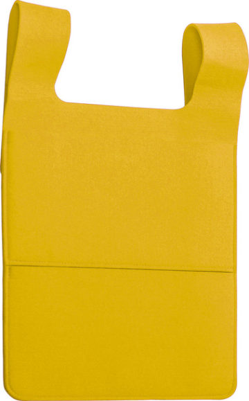 Viseča vreča za shranjevanje 40 x 62 x 1,5 rumene barve