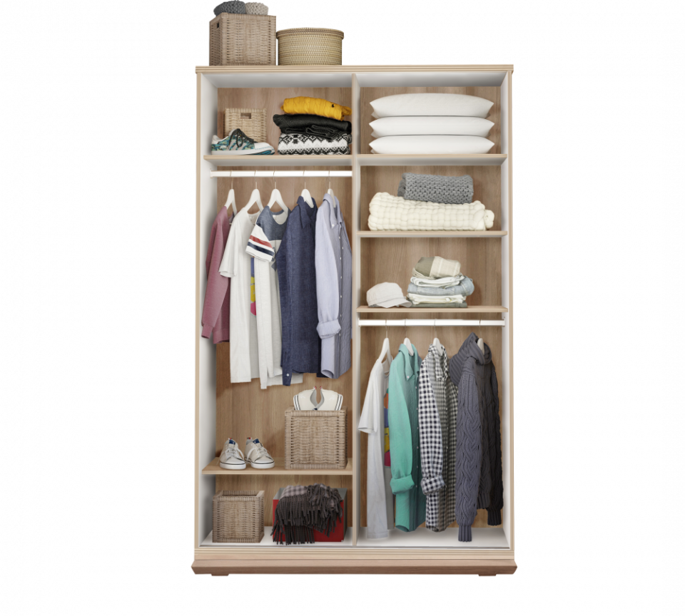 Klizni ormar Duo dimenzija 130 x 204 x 64 cm