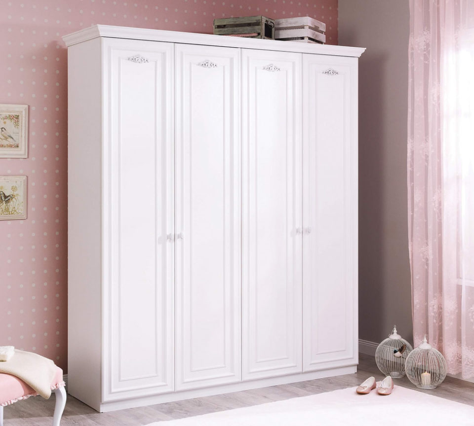 Garderobna omara Romantica, dimenzije 188 x 214 x 56 cm