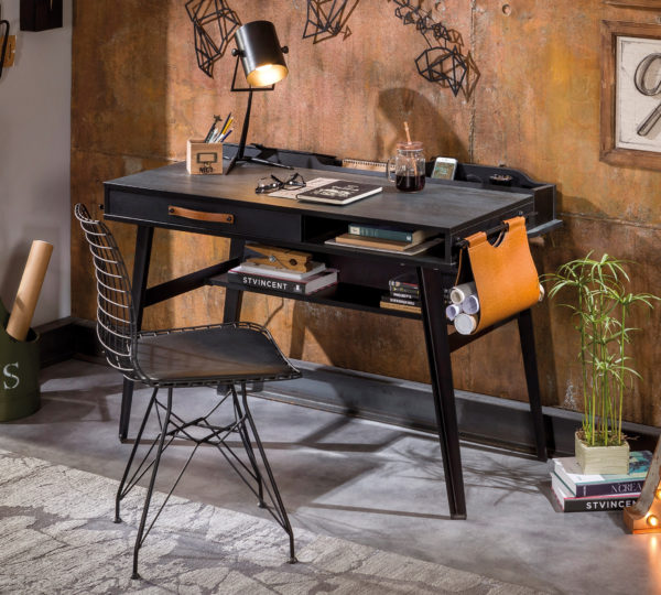 Pisači stol Dark Metal, dimenzije 114 x 80 x 63 cm