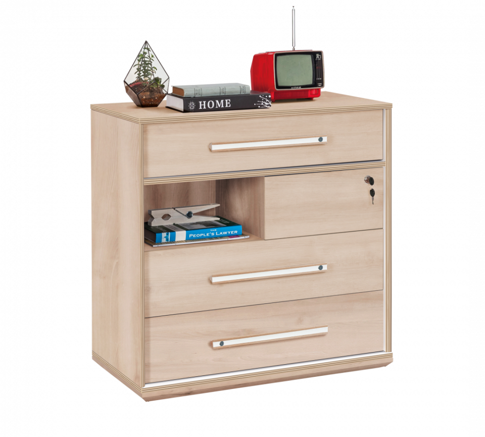 Predalnik Duo, dimenzije 80 x 83 x 46 cm
