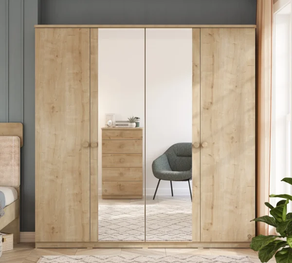 Garderobni ormar Mocha, dimenzije 205 x 206 x 62 cm