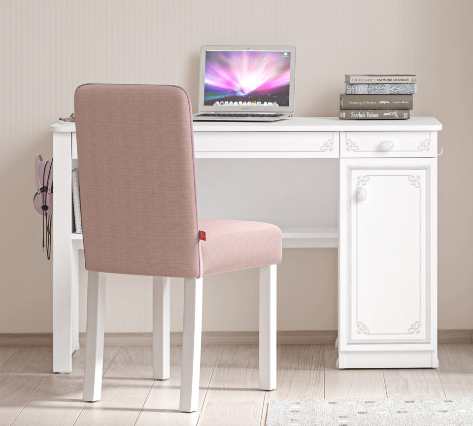 Pisalna miza Selena Grey, dimenzije 120 x 75 x 52 cm