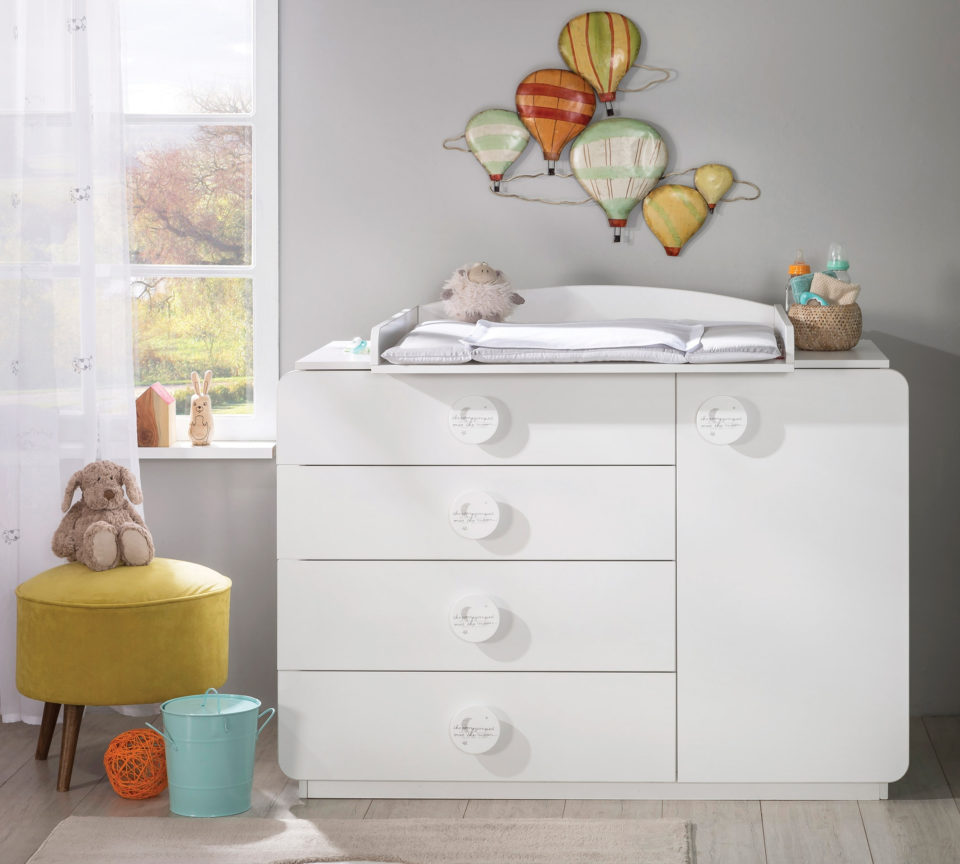 Ladičar Baby Cotton, dimenzije 125 x 89 x 56 cm