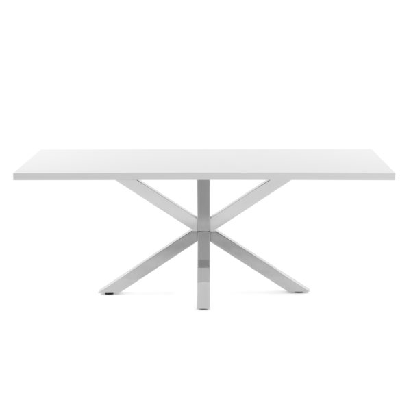 Blagovaonski stol Arya, bijela i srebrna