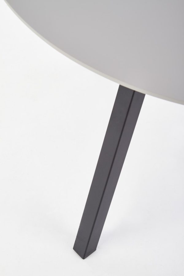 Blagovaonski stol Balrog, svijetlo siv, okrugao