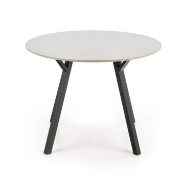 Jedilniška miza Balrog, okrogla, svetlo siva