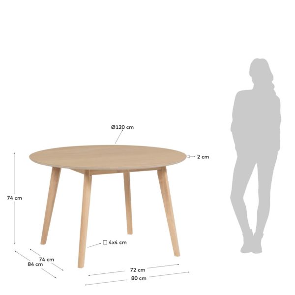 Jedilniška miza Batilde, dve obliki