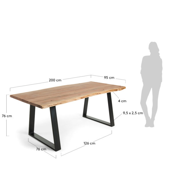 Blagovaonski stol Sono, više dimenzija