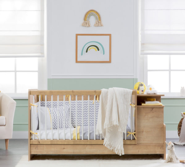 Otroška posteljica Mocha Baby (spremenljiva), dimenzije 148 x 94 x 79 cm