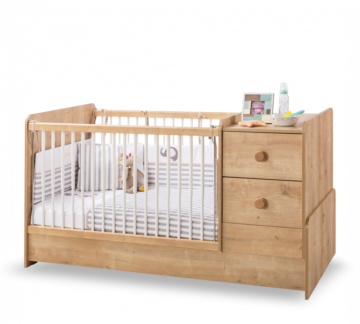 Otroška posteljica Mocha Baby (spremenljiva), dimenzije 164 x 90 x 84 cm