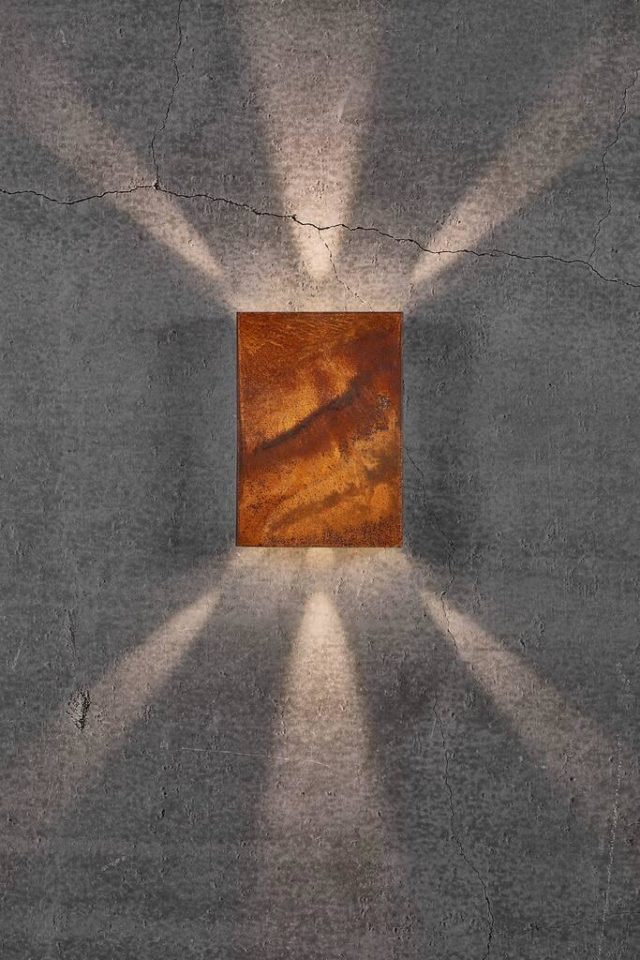 Fold 15 zunanje stensko svetilo, CORTEN