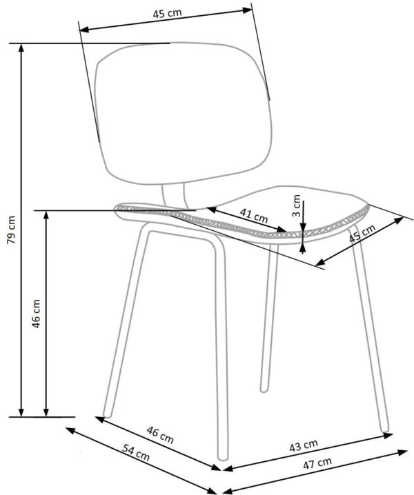 Jedilniški stol H278
