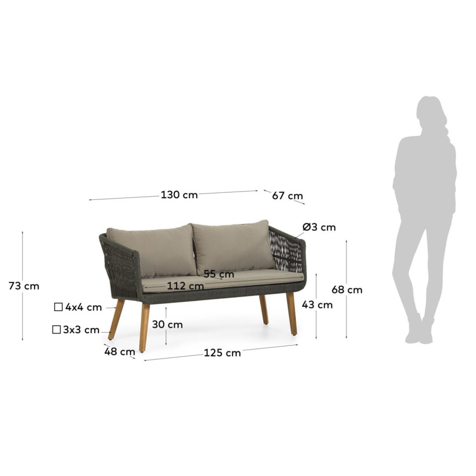 Set dviju Relax fotelja i sofe Inti